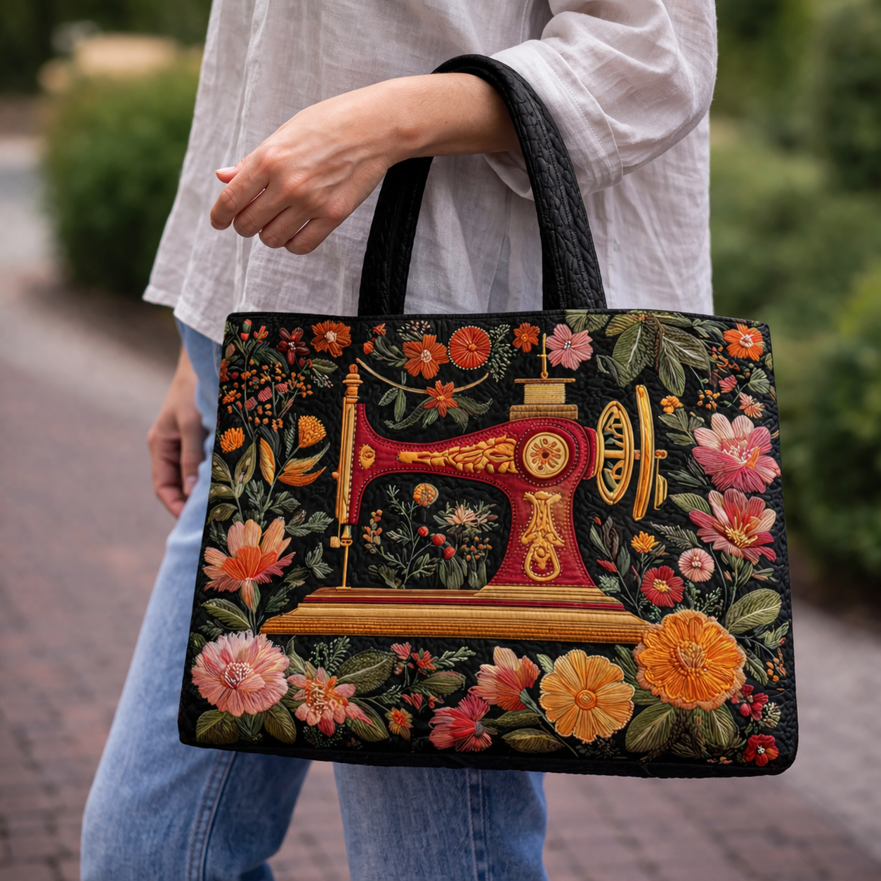 Sewing Machine Project Tote