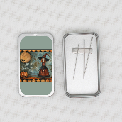 Halloween Witch Needle Tin