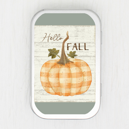 Hello Fall Small Storage Tin