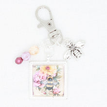 Bee And Flowers Zipper Pull/ Mini-Fob