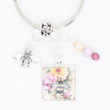 Bee And Flowers  Floss Ring