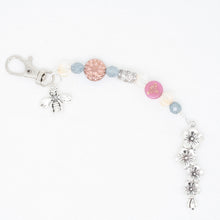 Flower and Bee Scissor Fob