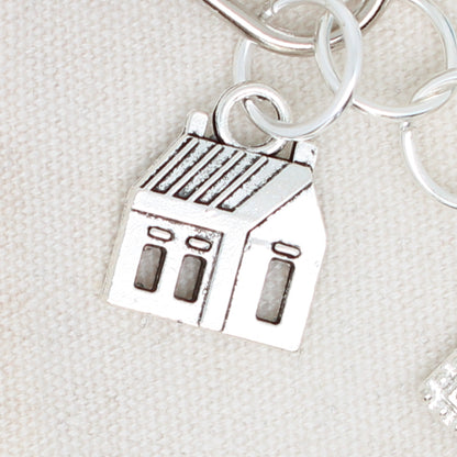 Spring House Zipper Pull/ Mini-Fob
