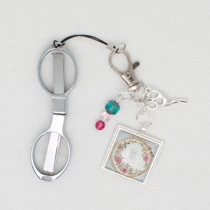 Silver  Fold Up Scissors Embroidery Scissors