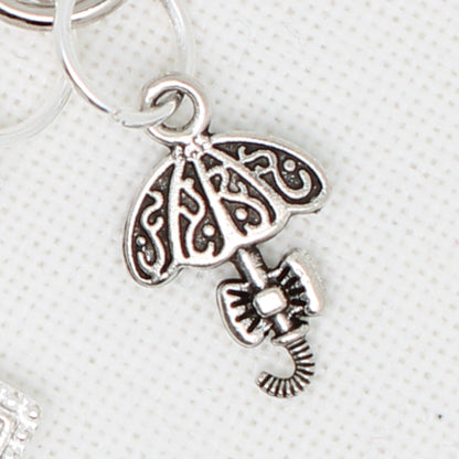 April Showers Zipper Pull/ Mini-Fob