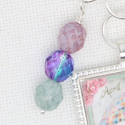 April Showers Zipper Pull/ Mini-Fob