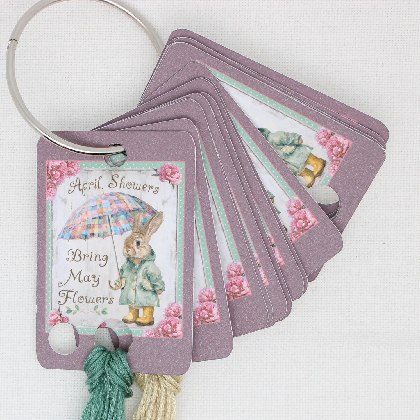 April Showers  Floss Cards- Pack Of 20 Cards