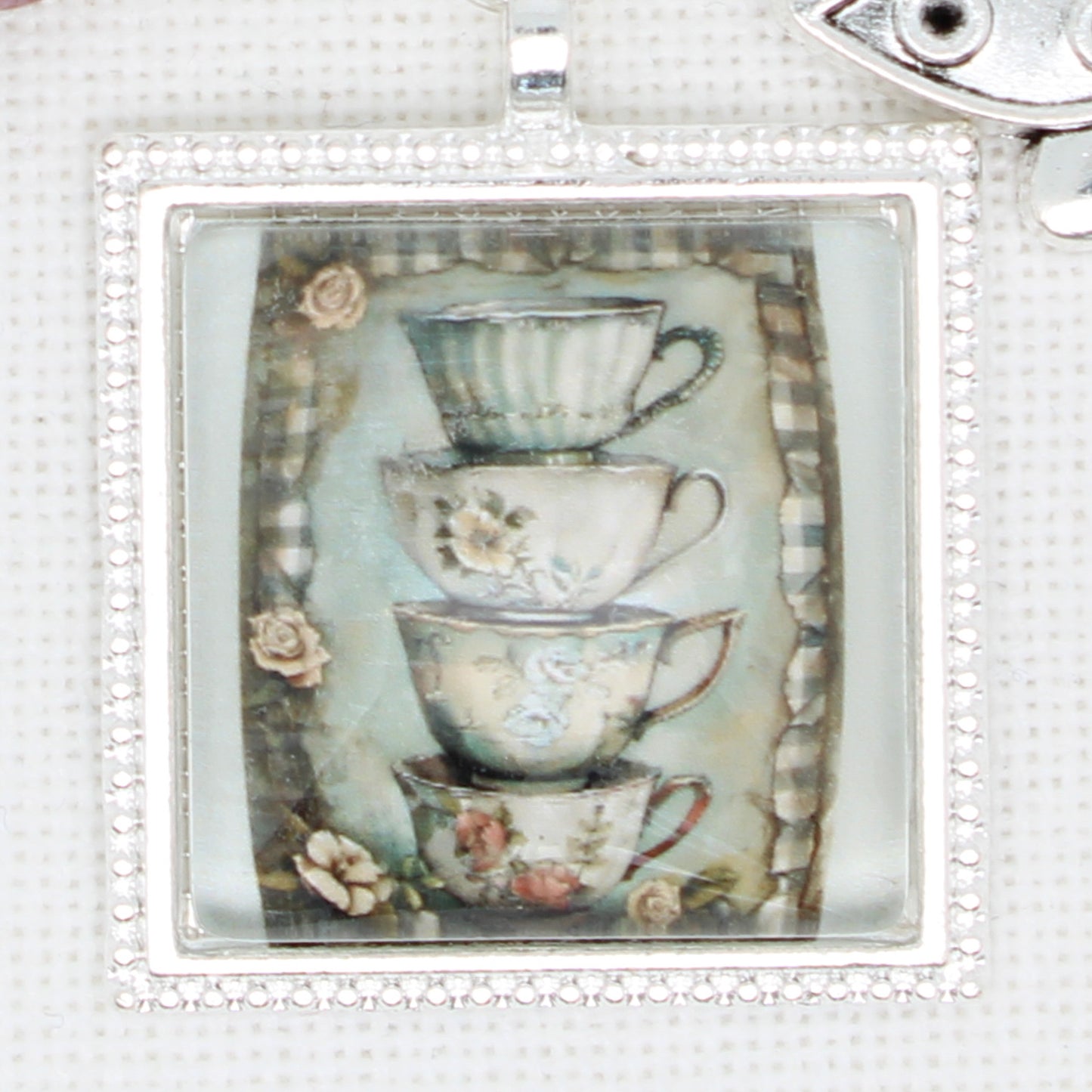 Teacups Zipper Pull/ Mini-Fob