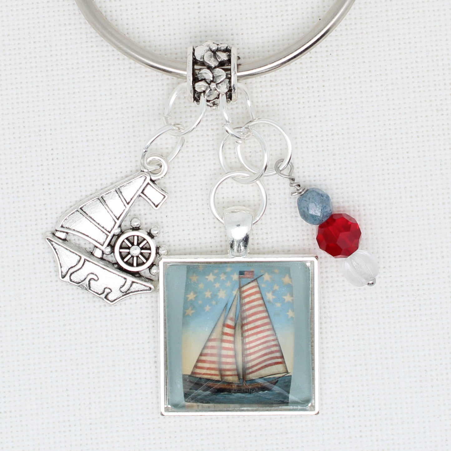 This Land Is Your Land Sailboat Floss Ring