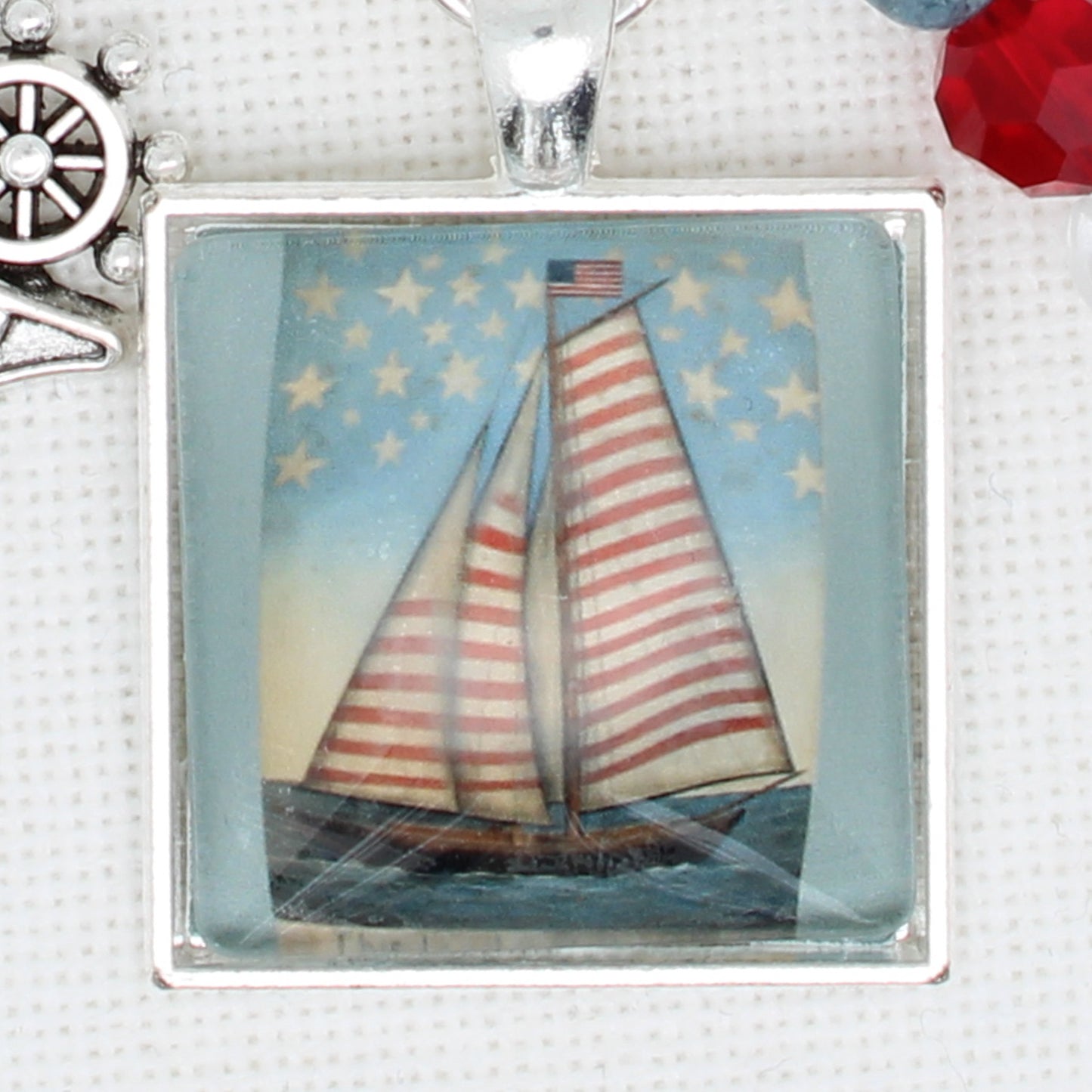 This Land Is Your Land Sailboat Floss Ring