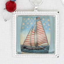 This Land Is Your Land Sailboat Zipper Pull/ Mini-Fob