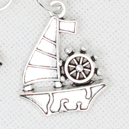 This Land Is Your Land Sailboat Zipper Pull/ Mini-Fob