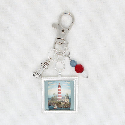 This Land Is Your Land Lighthouse Zipper Pull/ Mini-Fob