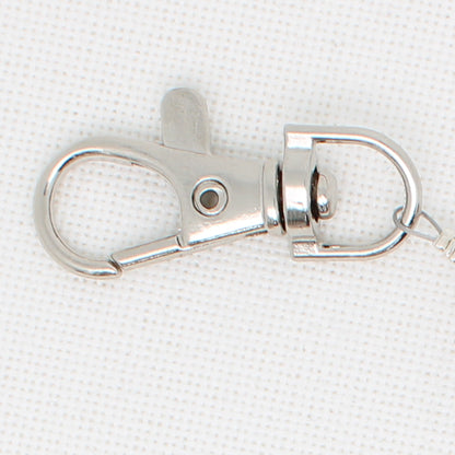 Mauve Flowers Scissor Fob