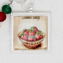 Summer Things Strawberries Zipper Pull/ Mini-Fob