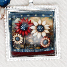 God Bless America Zipper Pull/ Mini-Fob