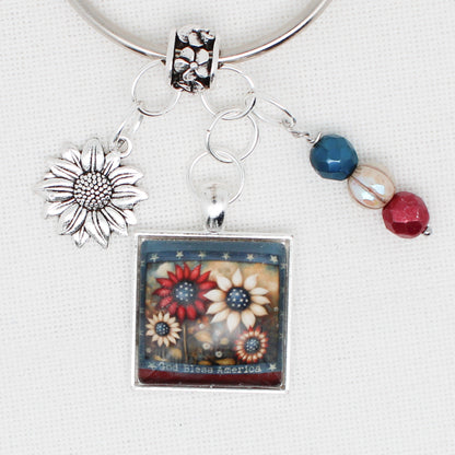 God Bless America Floss Ring