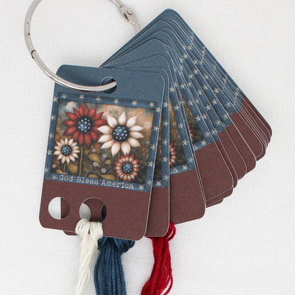 God Bless America Floss Cards.- Pack Of 20 Cards