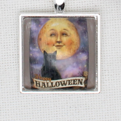 Cat and Moon Face Floss Ring