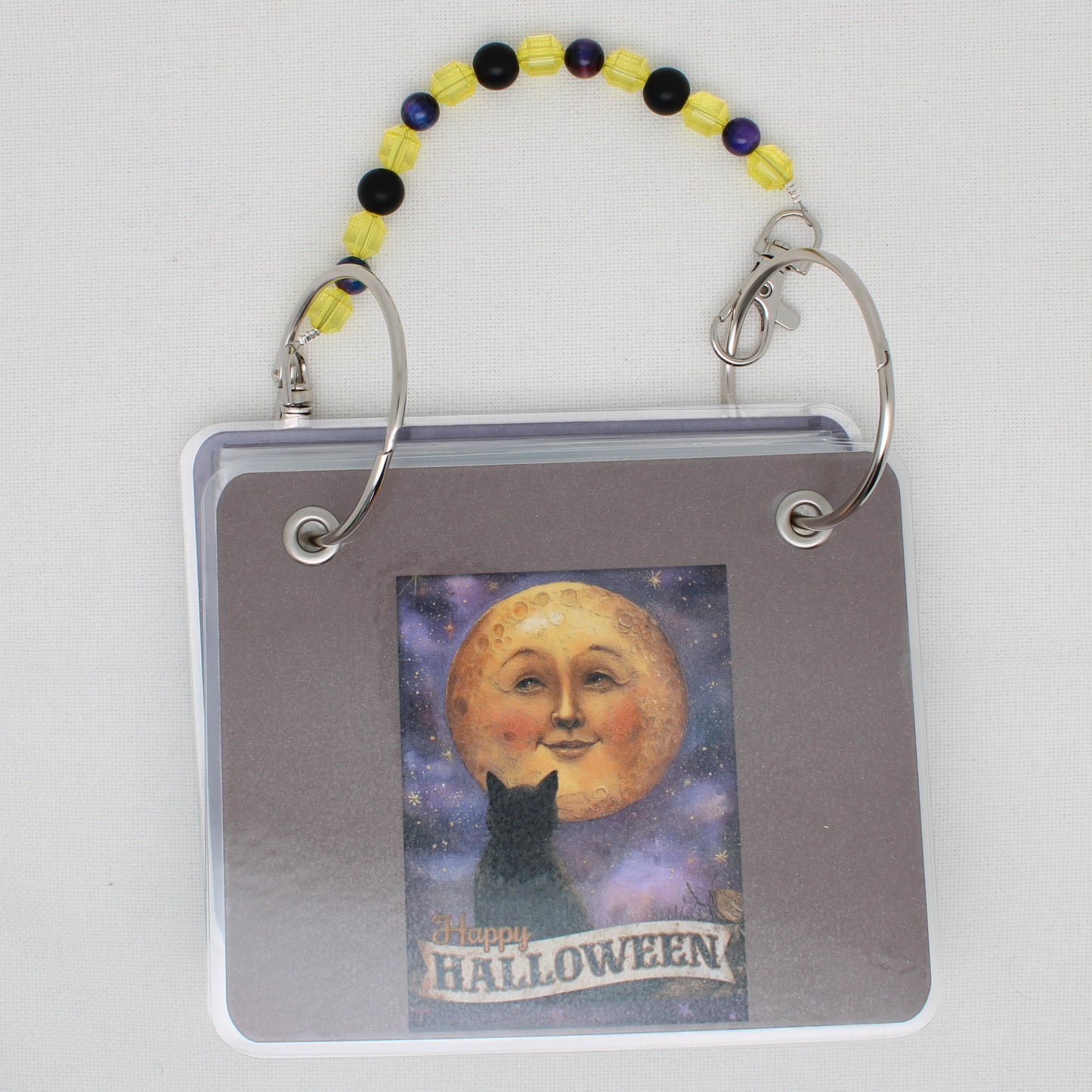 Cat and Moon Face  Floss Bag Book