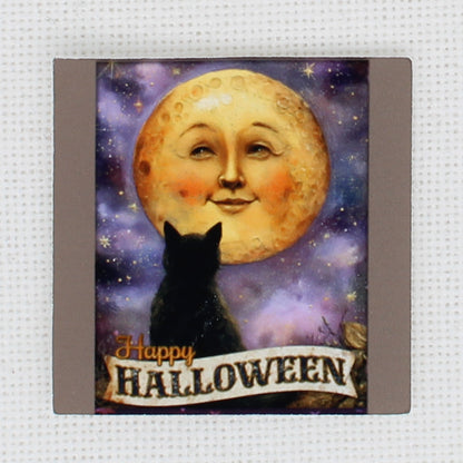Cat And Moon Face Needle Minder