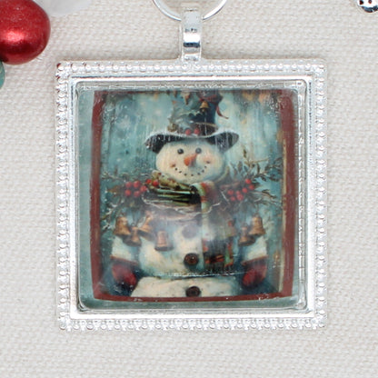 Snowman Zipper Pull/ Mini-Fob