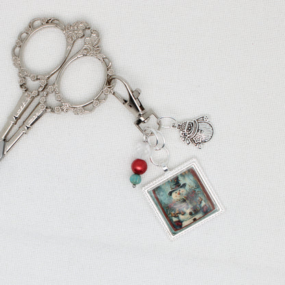 Snowman Zipper Pull/ Mini-Fob