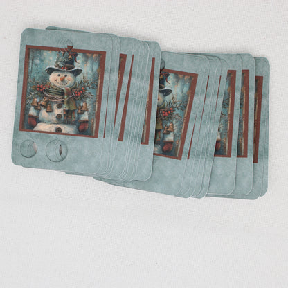 Snowman Floss Cards. - Pack of 20 Cards