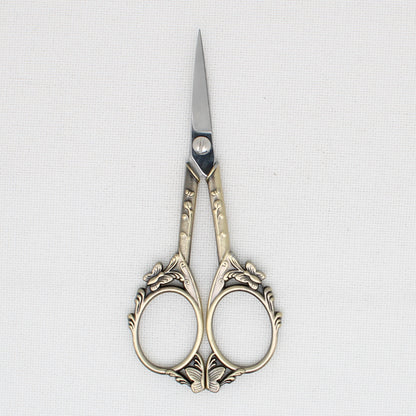 Gold Colored Butterfly Embroidery Scissors