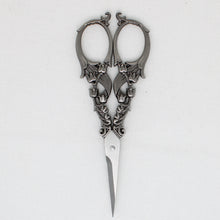 Large Black Flower Embroidery Scissors