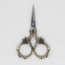 Small Gold Colored Flower Embroidery Scissors