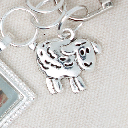 Christmas Sheep Zipper Pull/ Mini-Fob
