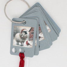 Christmas Sheep Floss Cards. - Pack of 20 Cards