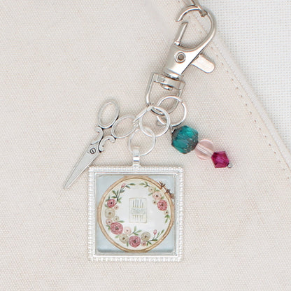 Cross Stitch And Embroidery  Zipper Pull/ Mini-Fob
