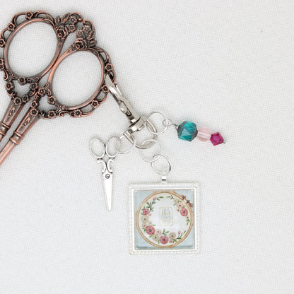 Cross Stitch And Embroidery  Zipper Pull/ Mini-Fob