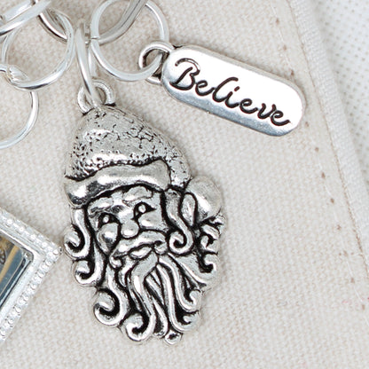 Santa  Zipper Pull/ Mini-Fob