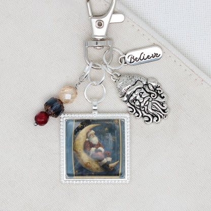 Santa  Zipper Pull/ Mini-Fob