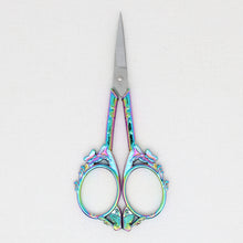 Rainbow Colored Butterfly Embroidery Scissors