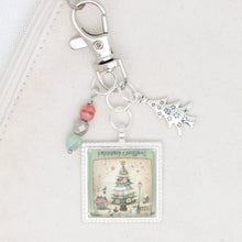 Patchwork Christmas Zipper Pull/ Mini-Fob