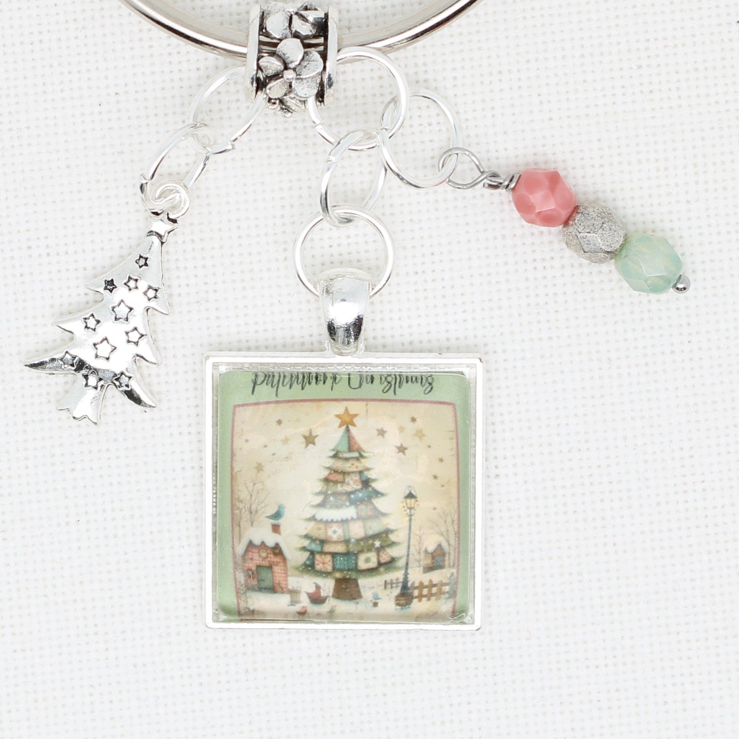 Patchwork Christmas Floss Ring