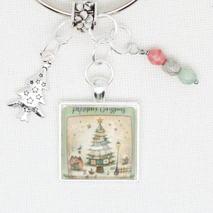 Patchwork Christmas Floss Ring