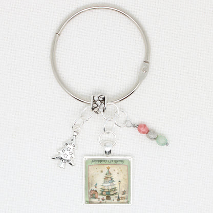 Patchwork Christmas Floss Ring