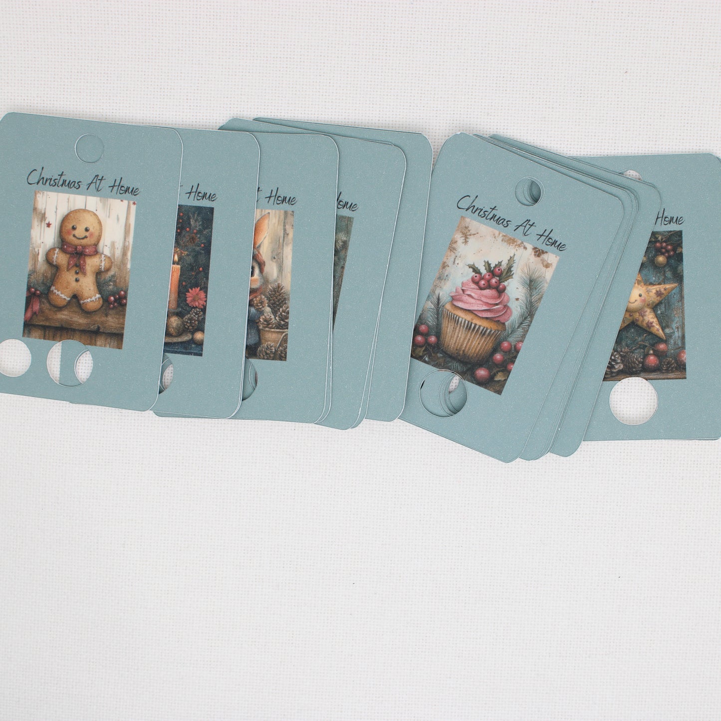 Christmas At Home Floss Cards. - Pack of 20 Cards