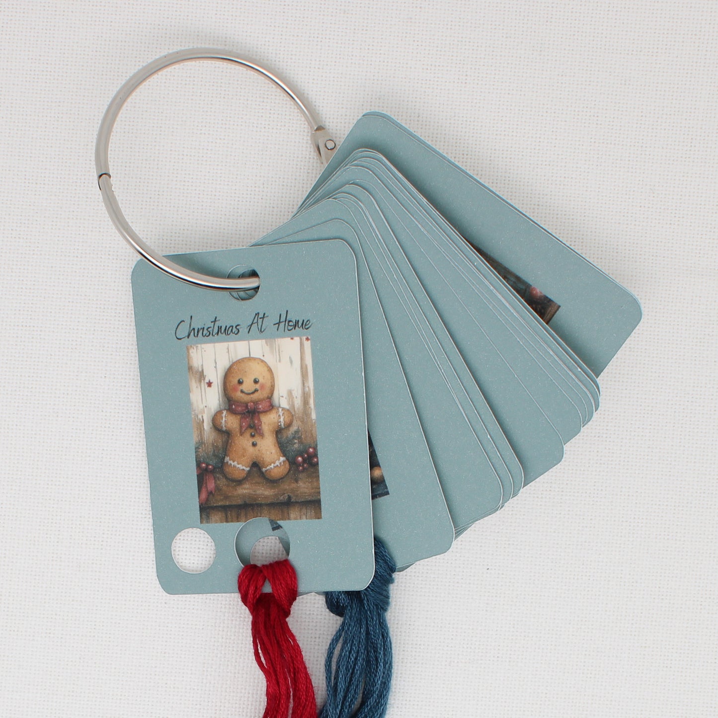 Christmas At Home Floss Cards. - Pack of 20 Cards