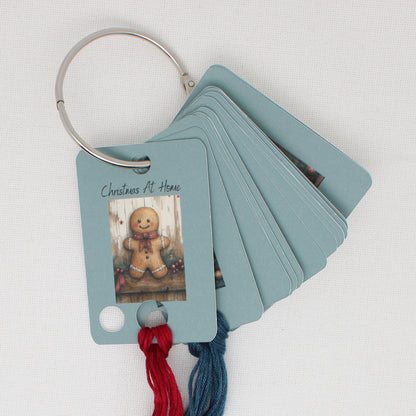 Christmas At Home Floss Cards. - Pack of 20 Cards