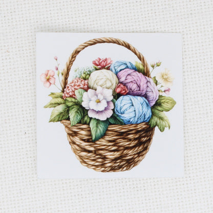 Basket Of Yarn Needle Minder