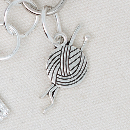 Basket Of Yarn Zipper Pull/ Mini-Fob
