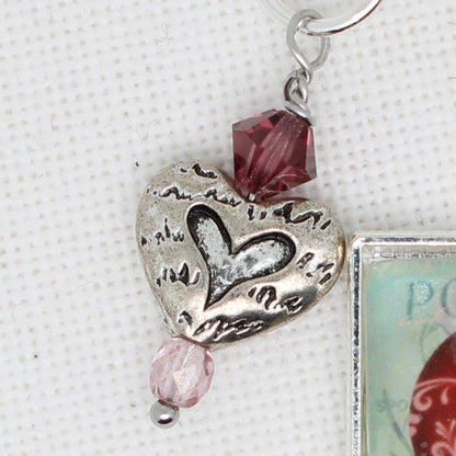 Postage Heart Floss Ring