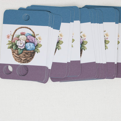 Basket of Yarn Floss Cards. - Pack of 20 Cards