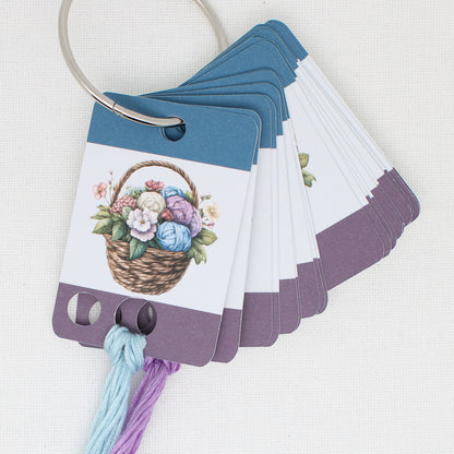 Basket of Yarn Floss Cards. - Pack of 20 Cards
